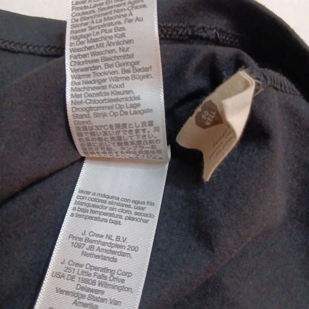 Madewell Women's Blouse Sz XXS  Black‎ Sheer Puff Short Sleeves